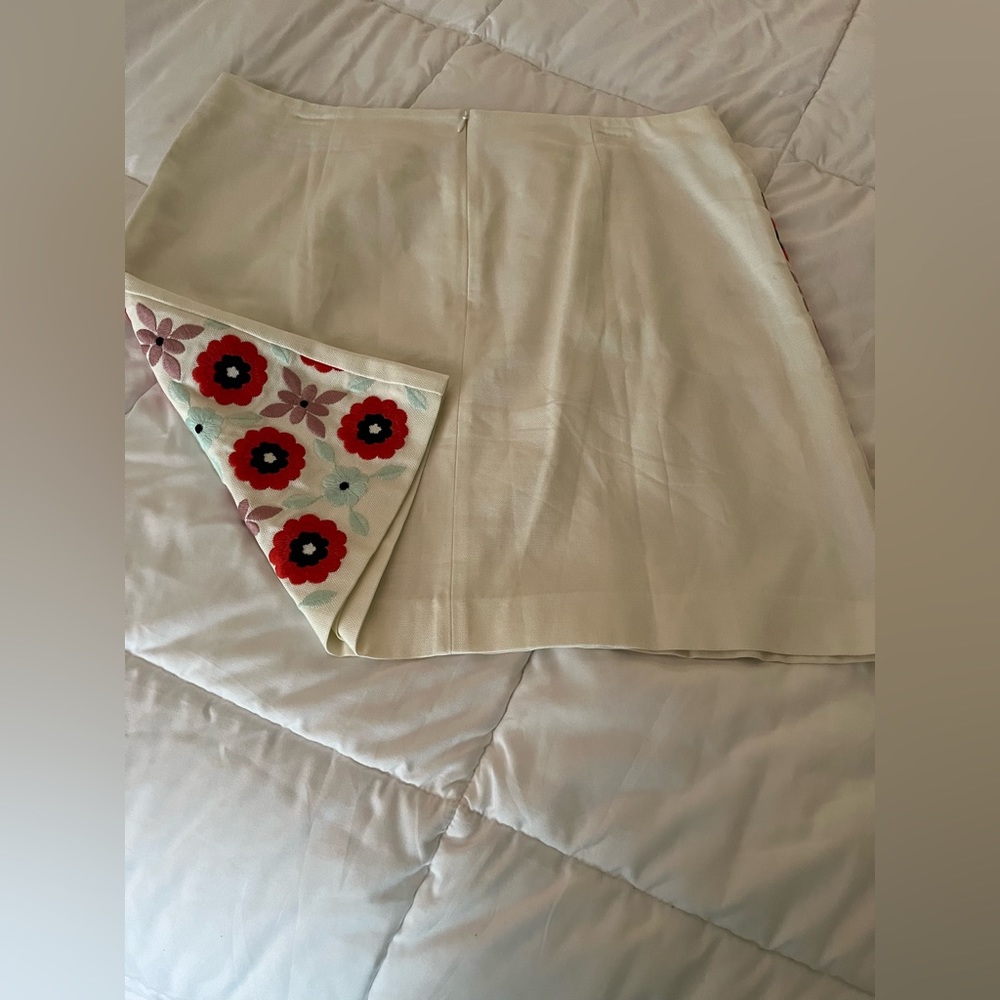 Biden embroidered skirt